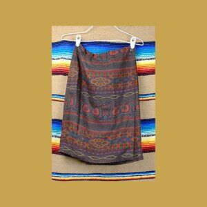 Multicolor Patterned Women's Skirt
